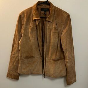 Alfani Women’s Brown Tan Suede Jacket Size Large